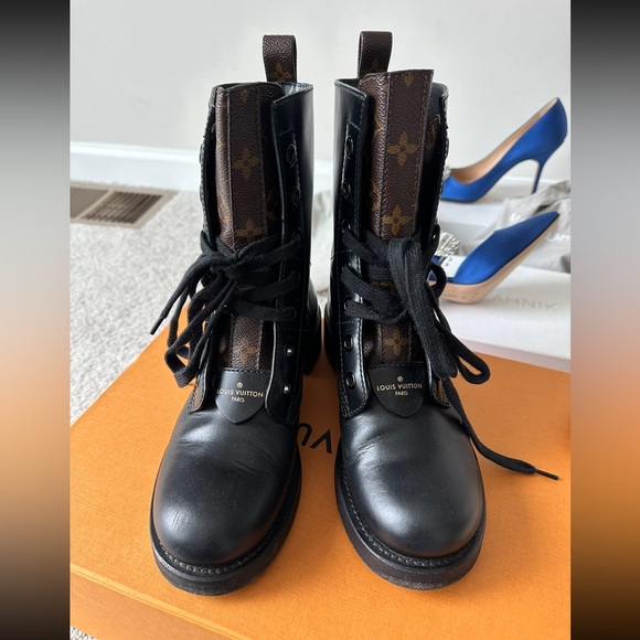 Authentic Louis Vuitton Metropolis Flat Ranger boots. Size 6.5 / 36.5 - Picture 4 of 5